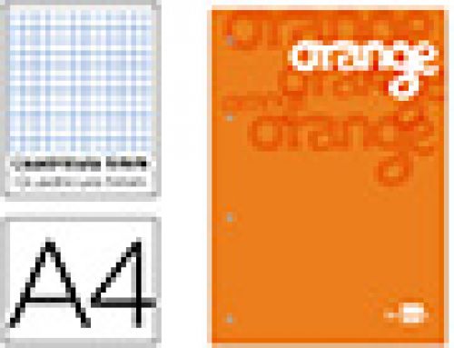 Recarga colada liderpapel quadricula de 5 mm laranja a4 natural100 folhas 100 g/m2 , Liderpapel , 73783 , 8423473737839